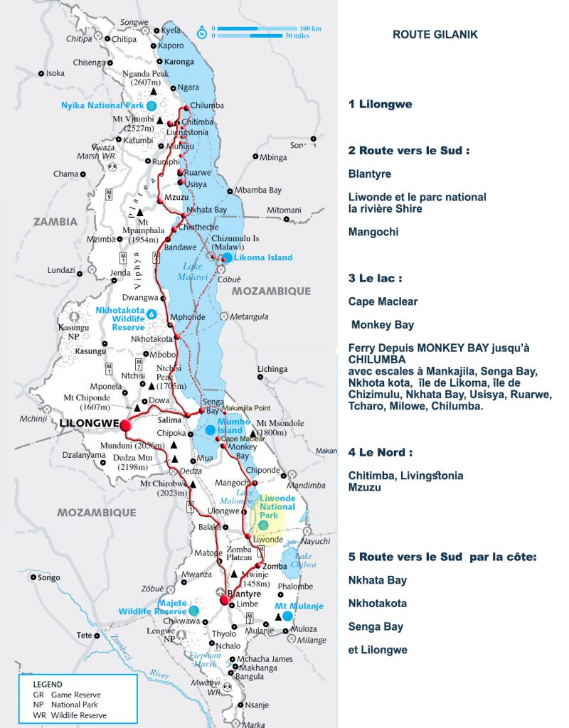 MALAWI route Gilanik 2017