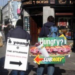 Hommes sandwich à Dublin - Irlande