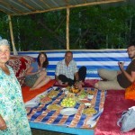 Dîner sur le tapchan