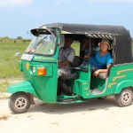 Notre tuk-tuk à Delf