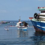 Pirogue au mouillage