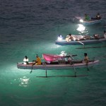 Pêche aux lamparos dans le port