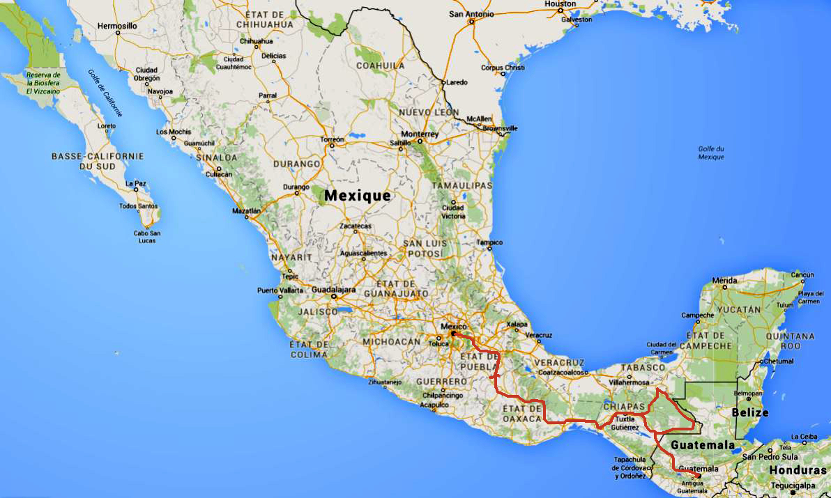 Mexique route