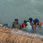 Baignade en famille