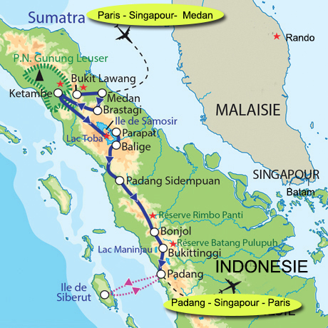 Gilanik trajet Nord sumatra