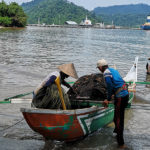 Pêcheurs à Sumatra Ouest