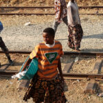 Vu du train : vendeurs