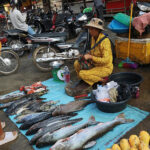 Un marché au Cambodge