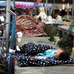 Un peit repos pendant que maman travaille! Chine