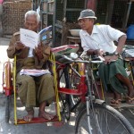 Conducteur de trishaw qui attend le client - Mandalay -