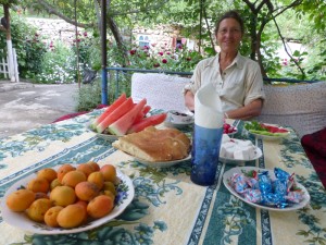 Dîner sur le tapchan